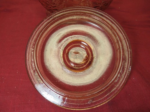 Vintage, Planters Peanut, Large Pink Glass Jar, 14” Tall with Lid x 9"! - Picture 10 of 11