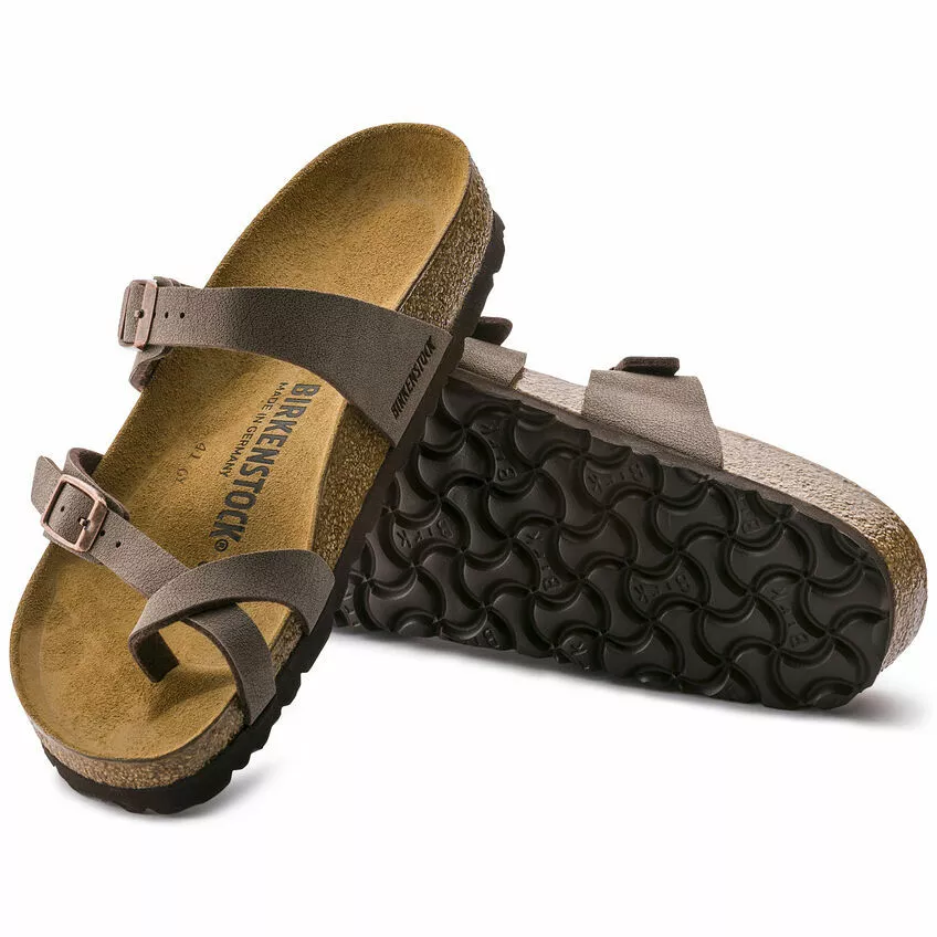 New Women s Birkenstock Mayari Birko Flor Mocha Sandal Size 41