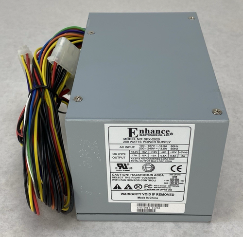 Enhance SFX-2020 200W Power Supply - Afbeelding 2 van 7