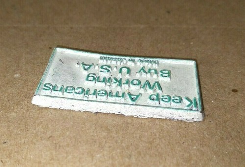 Vintage Magnet Keep Americans Working Buy USA Made In Japan - Picture 5 of 8