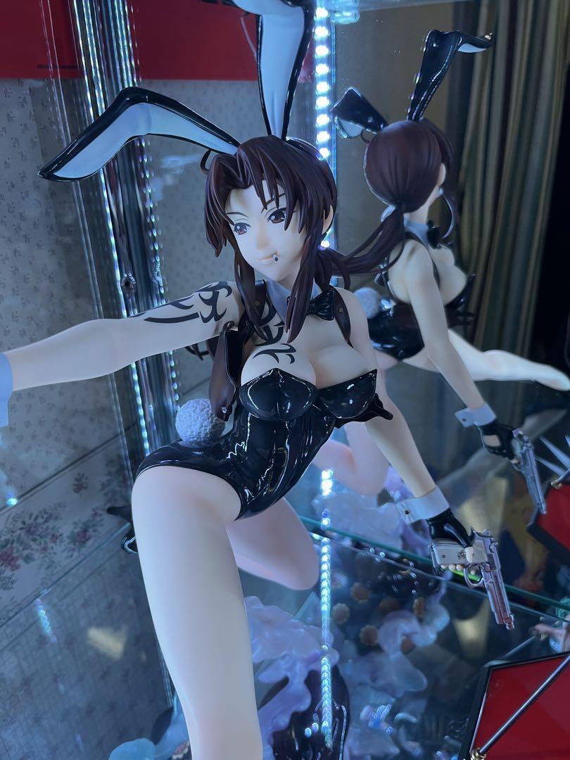 B-Style BLACK LAGOON Revy Bare Leg Bunny Ver. 1/4 Figure FREEing