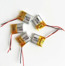 5 PCS 3.7V 40mAh LiPo Rechargeable Battery For Camera Bluetooth Earphone 401215