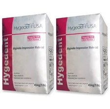 2 x Hygedent Chromatic Dental Regular Set Mint Dust Free Impression Alginate
