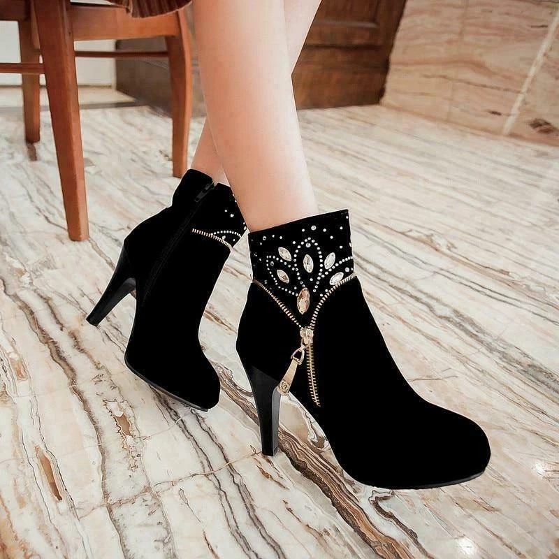 Zapatos De Mujer Tac n Alto De Moda Botas Tacon Para Mujer Botines Nueva 2021
