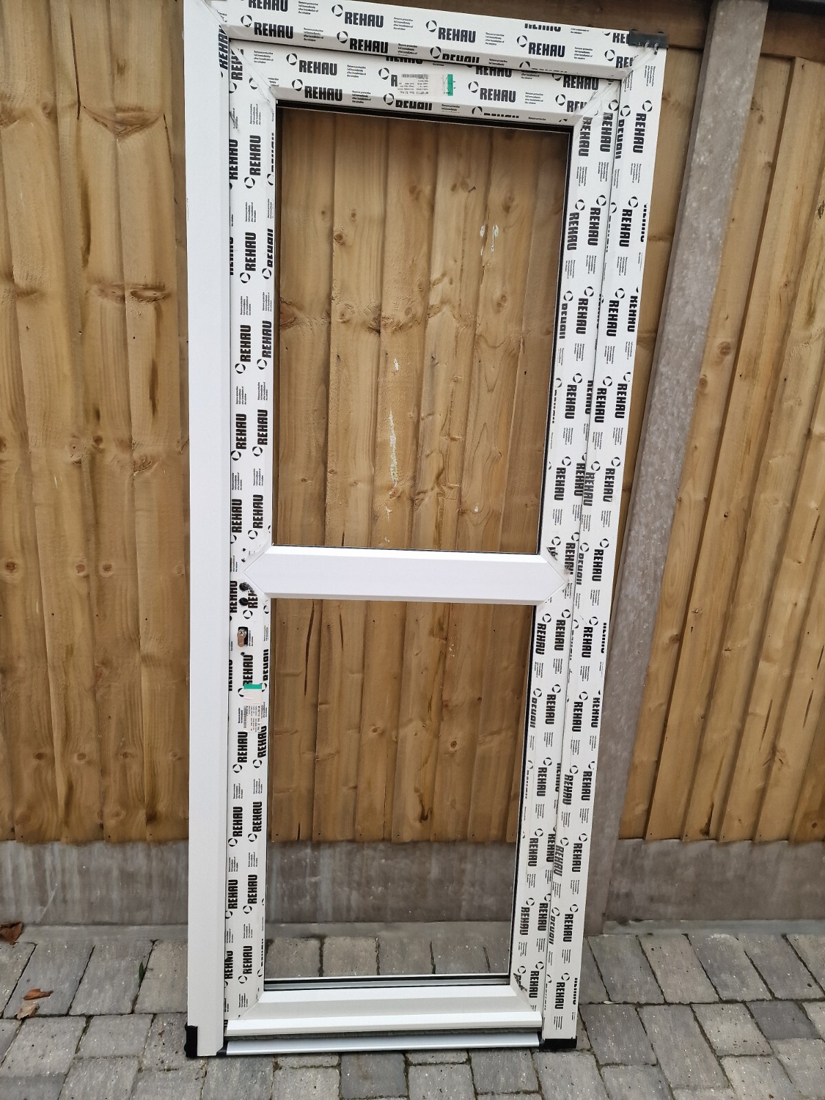 Low Threshold upvc front or back door Complete With Glass And White