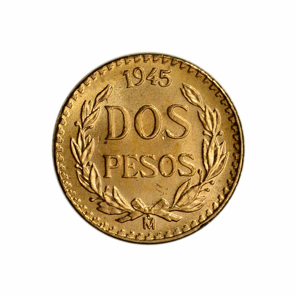 1945 Mexico Gold 2 Pesos BU | eBay
