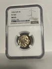 1936 D/D Buffalo Nickel FS-502 NGC MS65