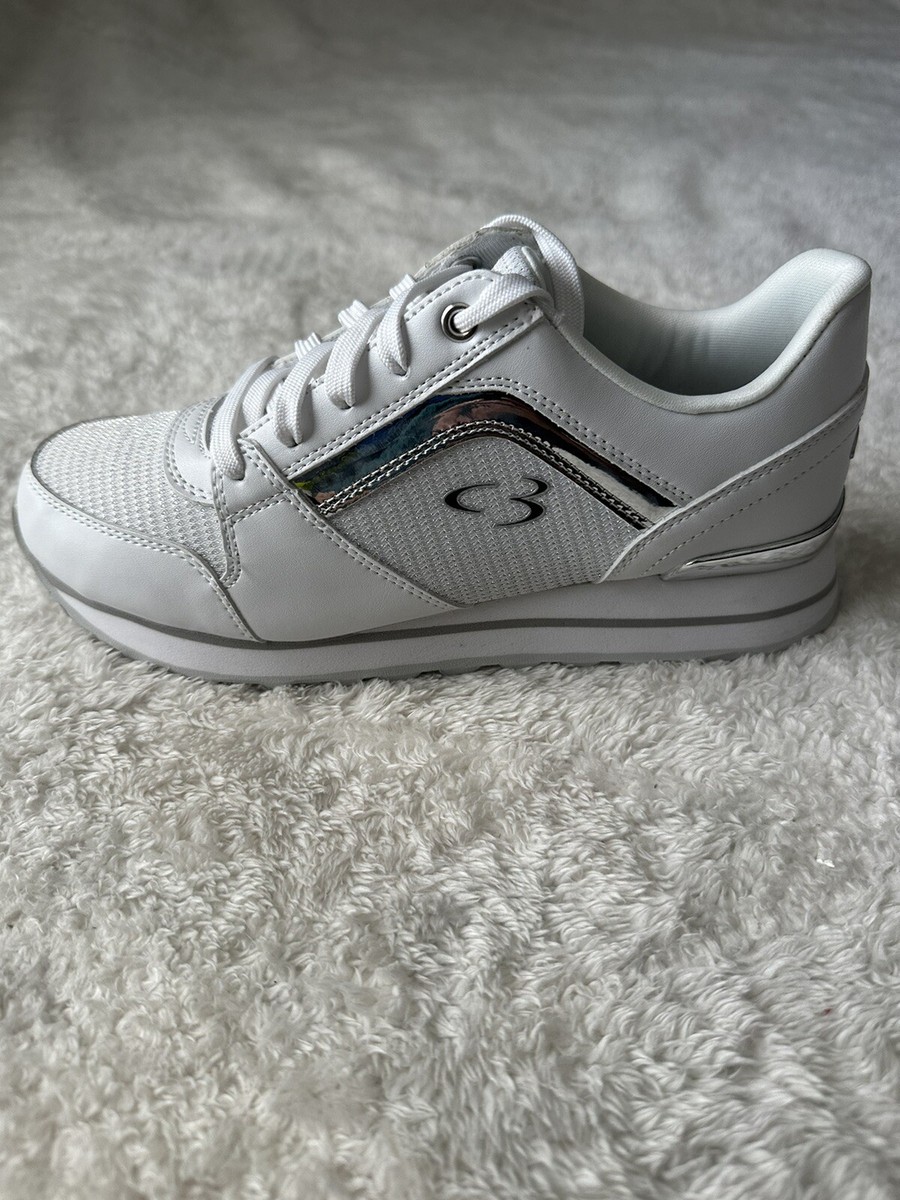 Concept by Skechers Women's to Top it Off Lace-up Sneaker, White