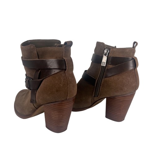 Ivanka Trump Filoer Womens Size 6.5 M Suede Leather Zip High Heel Ankle Boots - Picture 8 of 14