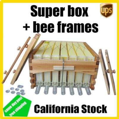 #ad Auto Shed Bee Hives Super Box Beekeeping Hives 7x Bee Hive Frames Bee Frames $161.49