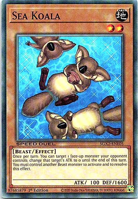 Sea Koala SGX2-ENE05 Yu-Gi-Oh! Light Play 1st Edition Sea Koala SGX2-ENE05 Yu-Gi-Oh! Light Play 1st Edition