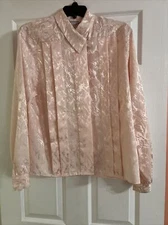 Notations Long Sleeve Blouse Size 10 Women's