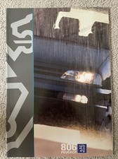 Peugeot 806 Brochure 1995