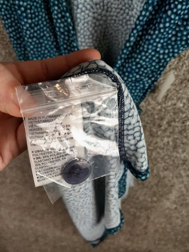 Amazon Essentials Dress Women's XL Blue Dot Short Sleeve Faux-Wrap Knit Casual - 第 9/12 張圖片