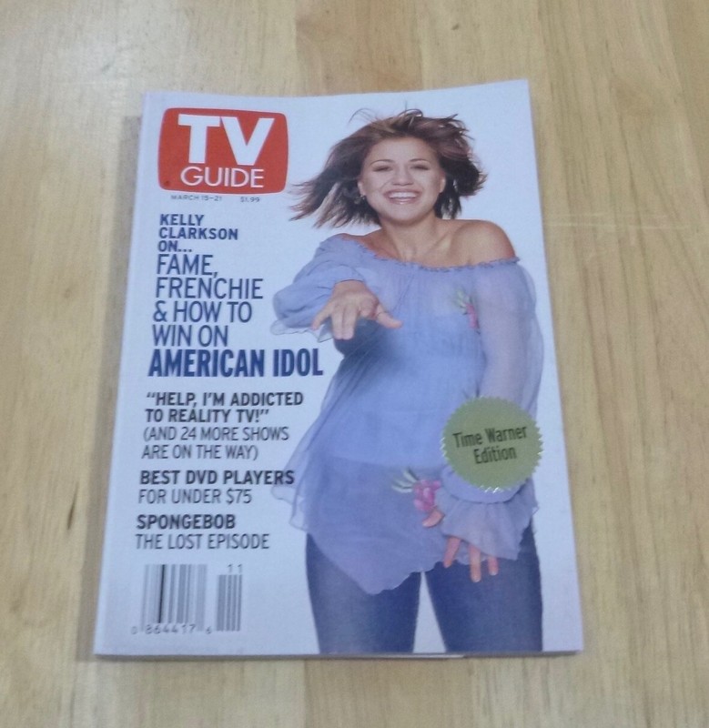 TV GUIDE  March 15-21  2003 Kelly Clarkson American Idol Charlotte NC  Metro Edi