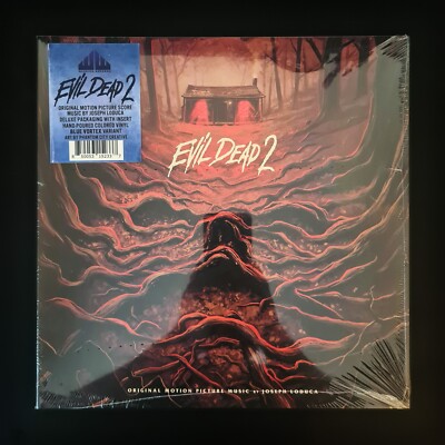 JOSEPH LoDUCA - EVIL DEAD 2 limitierte Auflage VORTEX BLAU Vinyl LP Wachsarbeit Import