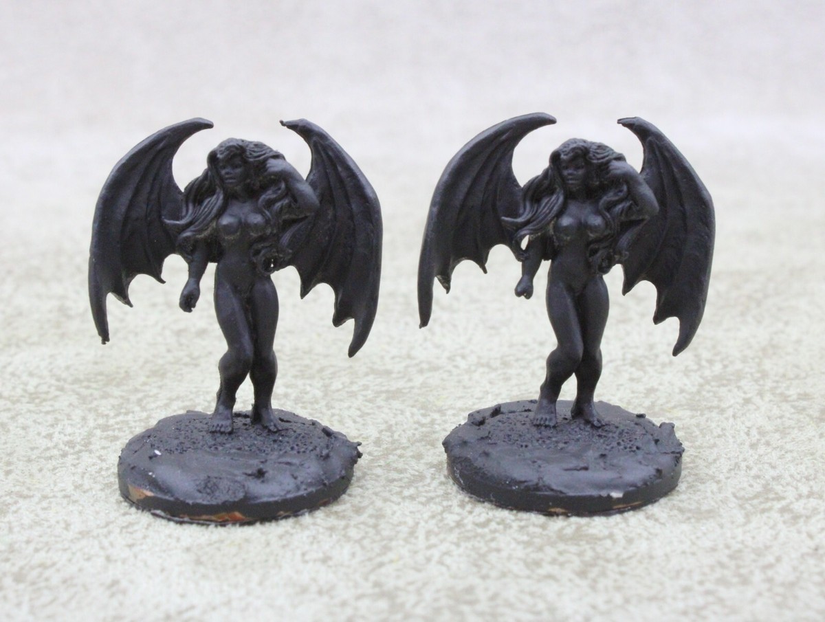D&D Pathfinder metal ALURA SUCCUBUS x2 02254 Dark Heaven Legend