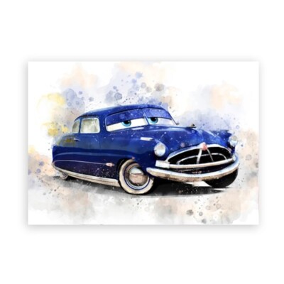 Hudson Hornet Disney Pixar Cars Poster Druck | Wandkunst | Cars Bild