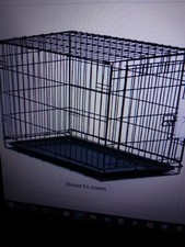 Amazon Basics 24" Single Door Black Metal Folding Dog Crate 24"