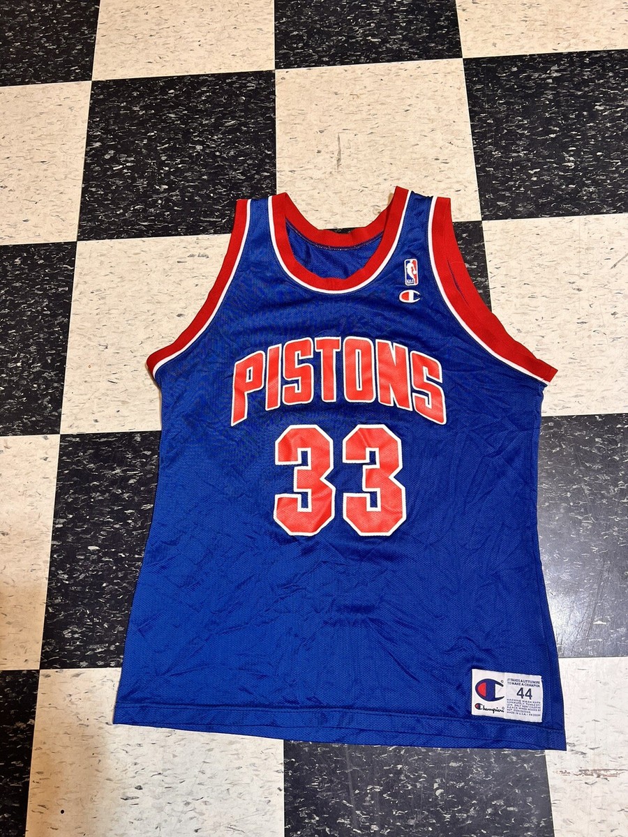 Vintage Grant Hill Detroit Pistons #33 Champion Basketball Jersey