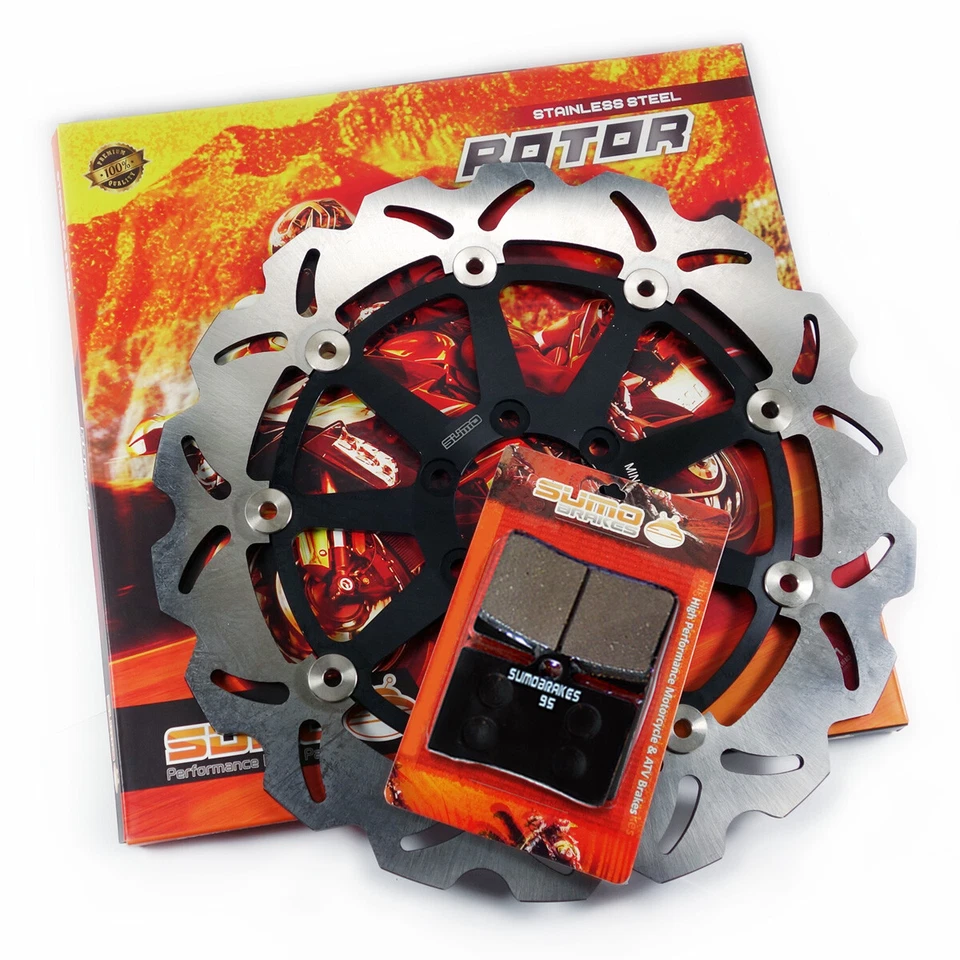 Rotor de freno delantero + pastillas para Cagiva Mito 125 [1992-2007] River 600 [1995-1999] Foto 2 de 4