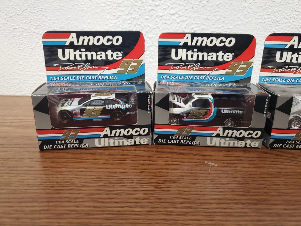 Toys - Die Cast Racing Cars Amoco Ultimate Racing Champions 1/64 Scale Lot of 4 - Image 2 of 4