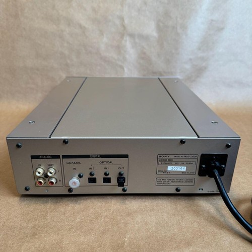 SONY MDS-J3000 MiniDisc MD Deck Recorder Tested w/Remote from japan - Picture 4 of 11