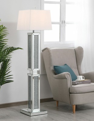 mirrored floor lamp