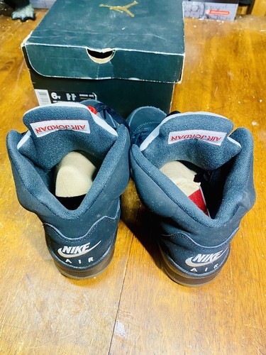 SUPERB Nike Air Jordan 5 V Retro OG BG Metallic Silver Size 6Y 845036-003 W/ BOX - Picture 7 of 12