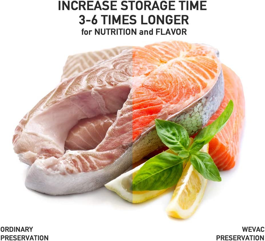 Wevac 11” X 150’ Food Vacuum Seal Roll Keeper with Cutter, Ideal Vacuum Sealer B