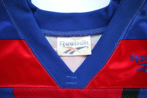 London MONARCHS NFL 90s England Reebok Home Vintage Football Jersey L Mens Shirt - Picture 9 of 13