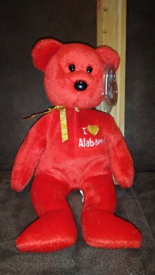 TY I Love Wisconsin the Bear BEANIE BABY MINT with MINT TAGS