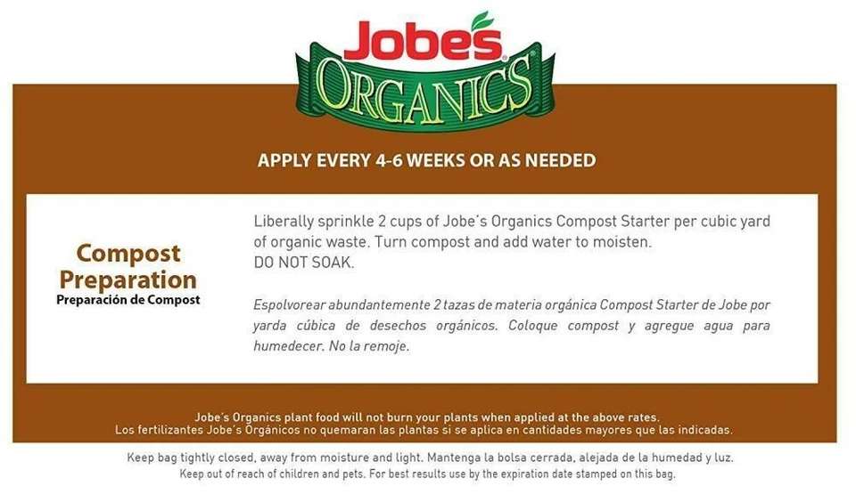 Jobe's 09926 4 lb Organic Compost Accelerator Starter Maker - Quantity 6 Bags - Изображение 4 из 4