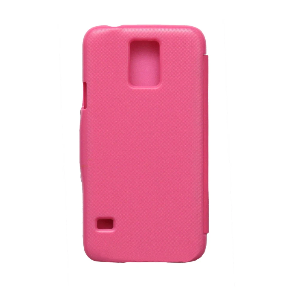 FUNDA CARCASA FLIP COVER CON IMAN TIPO LIBRO PARA SAMSUNG GALAXY S5 I9600 ROSA - Imagen 3 de 3