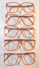 Vintage 5 Pc. Lot ELITE OPTICAL Hazel Pink 55/16 Eyeglass Frame NOS A2