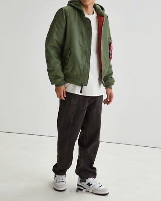 Alpha Industries MA-1 Natus Jacket Hood Trim Bomber Jkt NWT Alpha Industries MA-1 Natus Jacket Hood Trim Bomber Jkt NWT