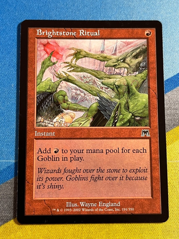 Magic the Gathering MTG Onslaught BRIGHTSTONE RITUAL
