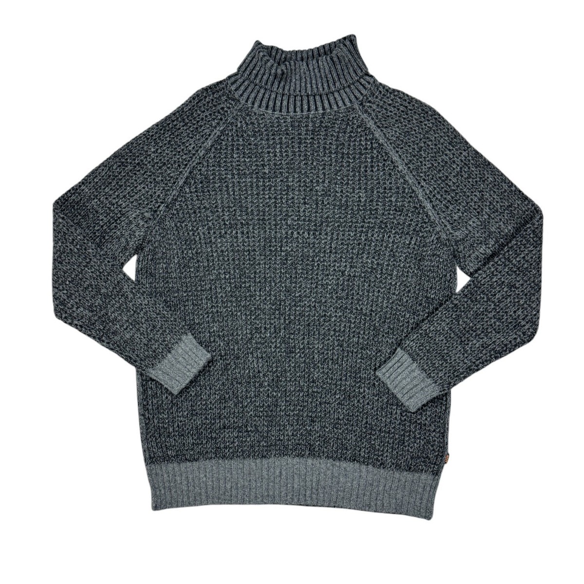 Jumper BOSS Mens Grey Roll-Neck Knitwear Kurtle_E Size XL UK