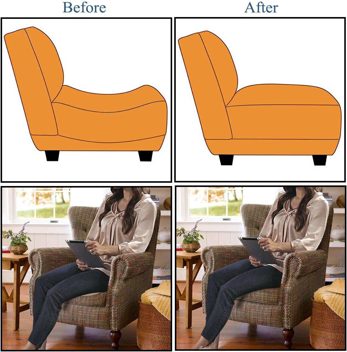 Sagging Couch Support Under Cushion Sofa Seat Saver Fordable Support