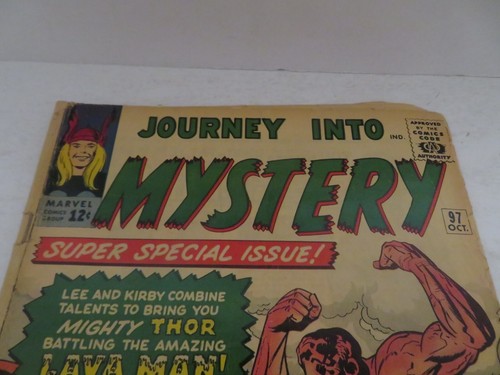 Journey into Mystery Comic Book #97 Oct 1963 Marvel Grade GD 2.0 - Picture 2 of 10
