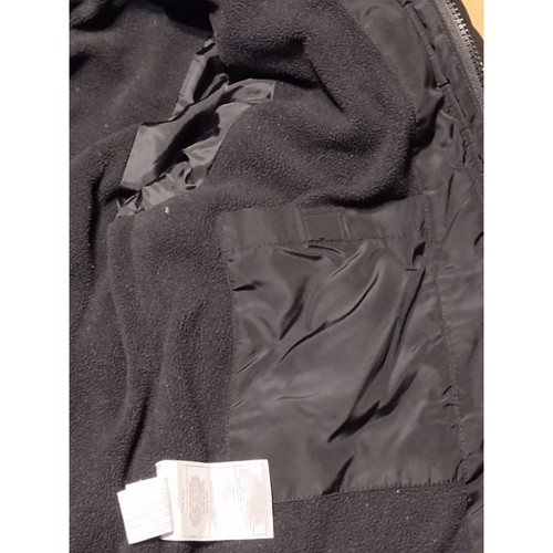 DKNY Women Black Hooded Faux Fur Quilted Puffer Jacket Size S/P Jacket - Picture 6 of 7