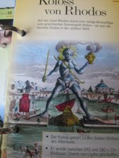 Sammelkarte uralte Wunder 11 Der Koloss von Rhodos