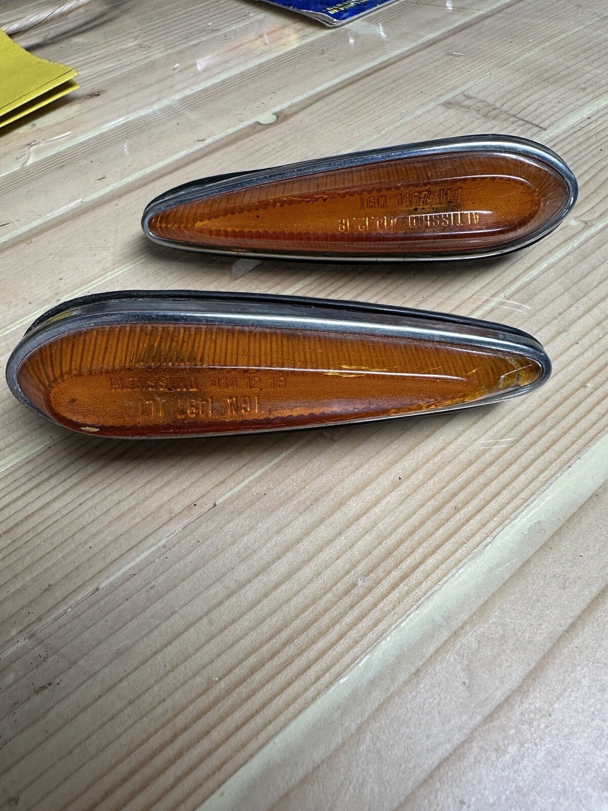 OEM RARE Pair Altissimo Indicator Marker light Ferrari Lancia Maserati Lambo
