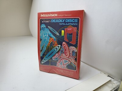 NEW TRON DEADLY DISCS  W/DAMAGED GATEFOLD  BOX FOR INTELLIVISION CONSOLE   #D43