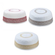 Muslim Hat for Men Southeast Asian Prayer Turban Embroidery Bonnet Arab for Head