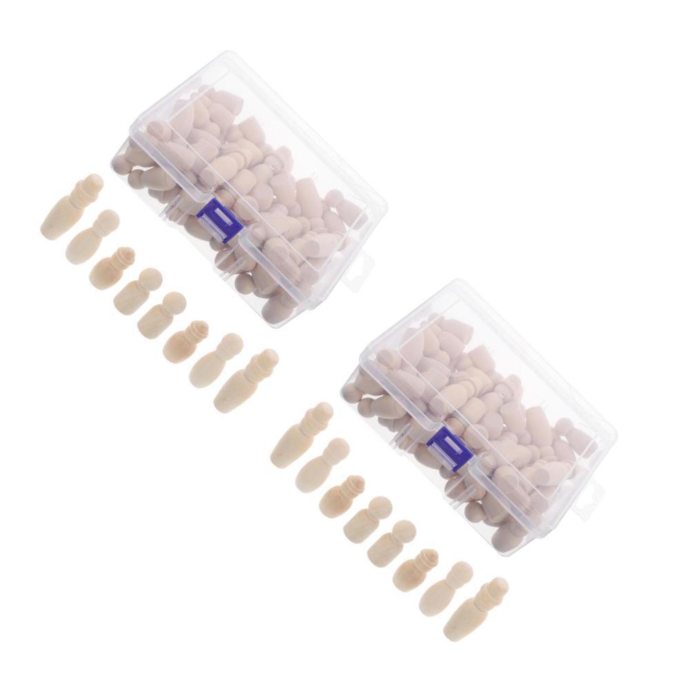 12 Bambole Di Legno Non Finite - Peg Doll Per Decorazione E Fai Da Te