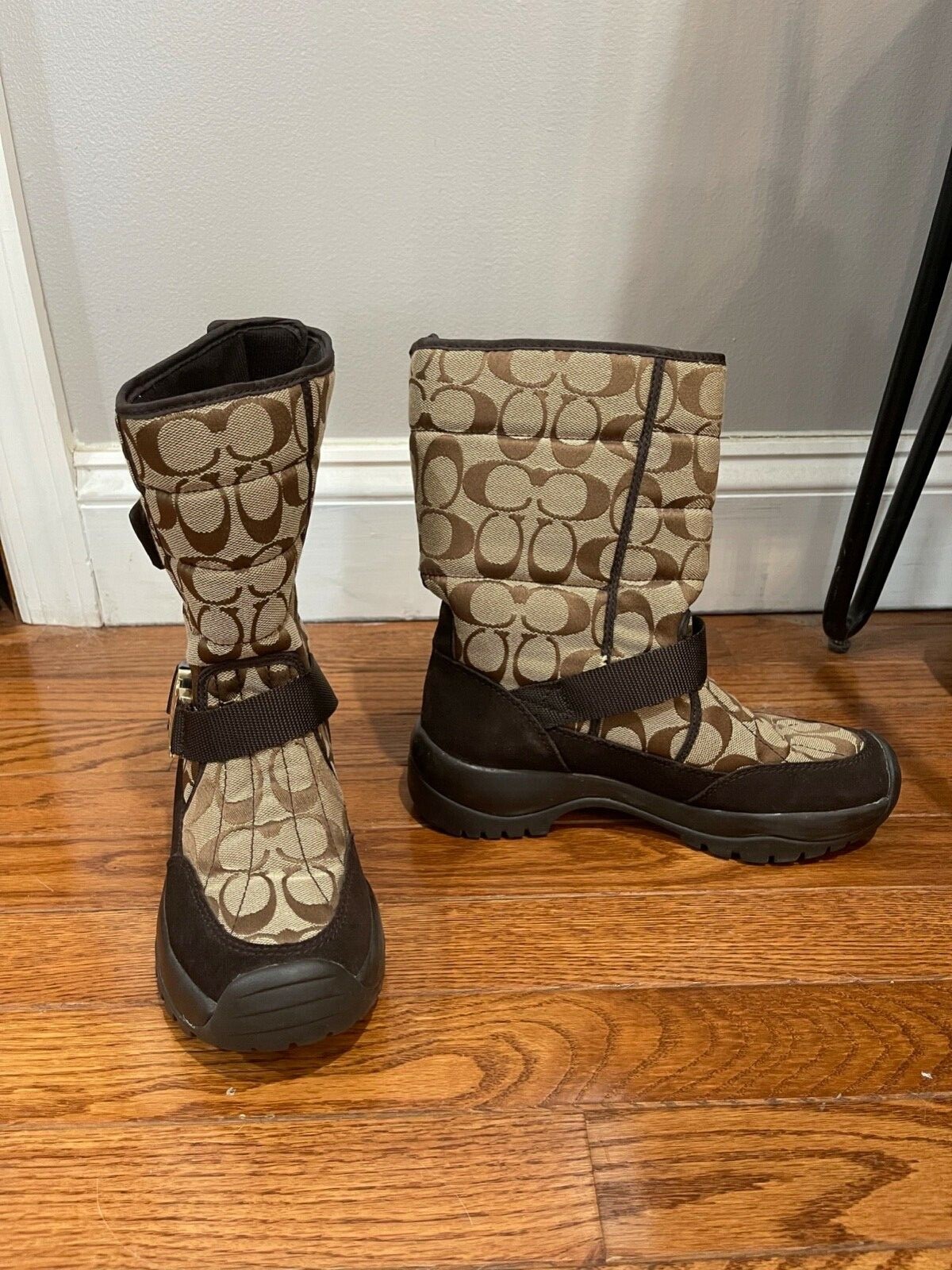 Coach Boots Sharron Signature Monogram 