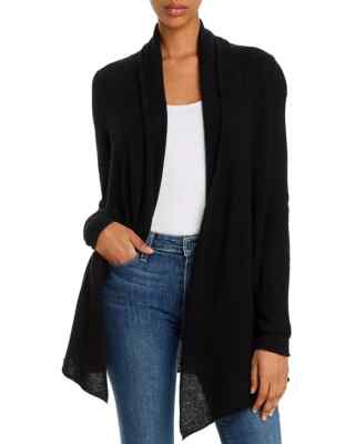 Bloomingdales Black Cashmere Open-front Cardigan Size S