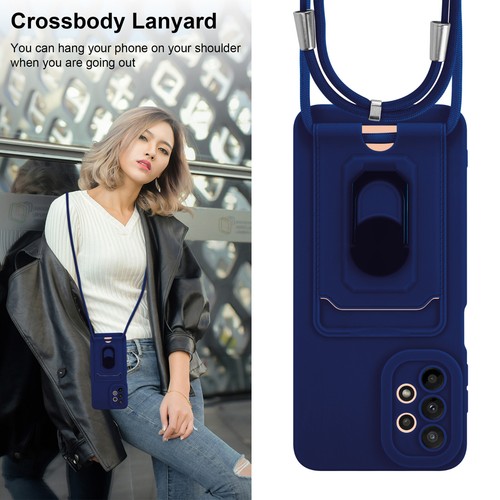 Lanyard Case For Samsung Galaxy A23 5G Phone Stand Shockproof Silicone Cover - Picture 23 of 33