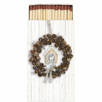 Streichholzschachtel Pine Cone Wreath 45 StreichhöLzer Ambiente | Zapfenkranz